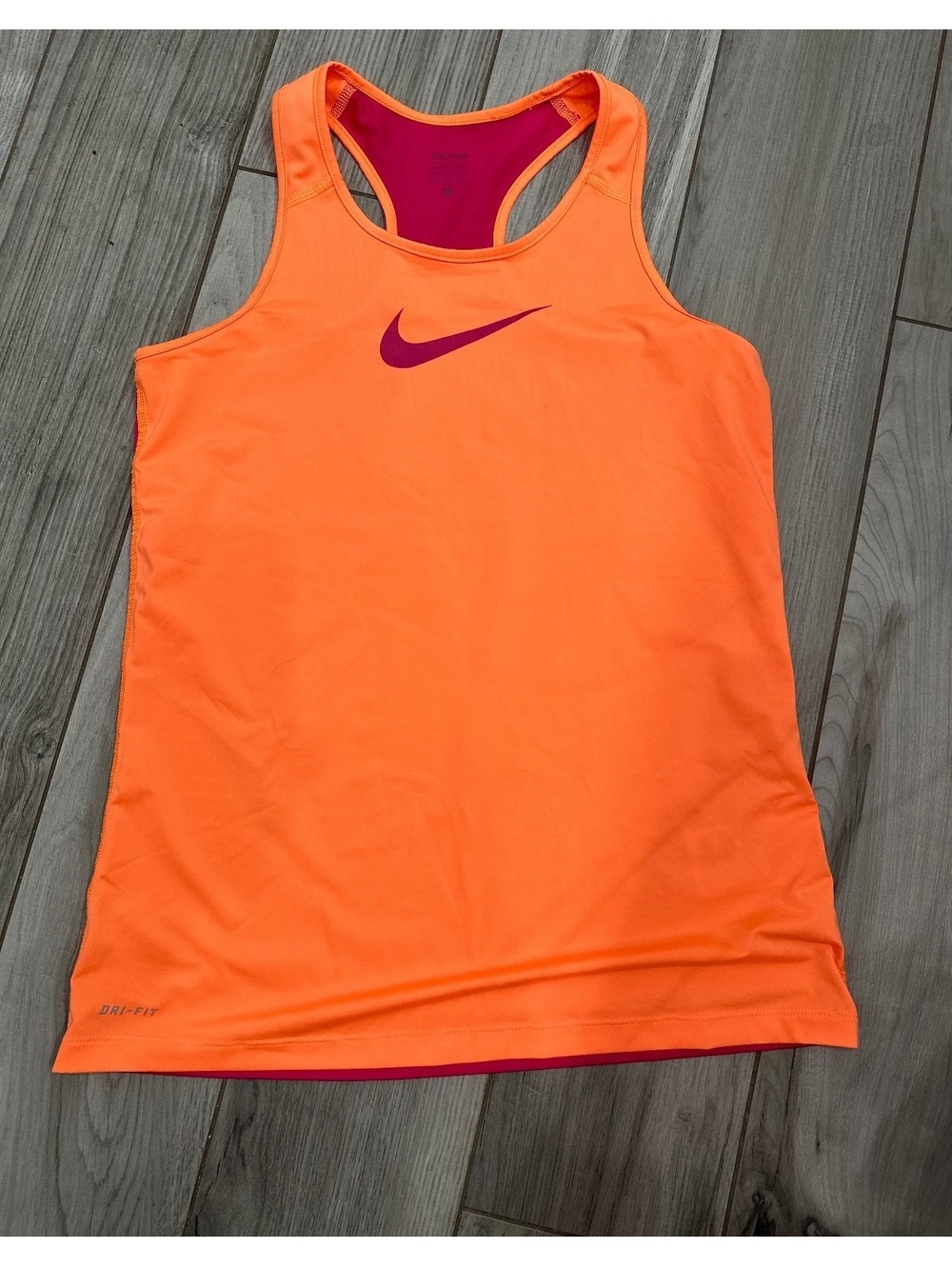 Nike Pro Dri-FIT Orange and Pink Racerback Tank Top Size XL